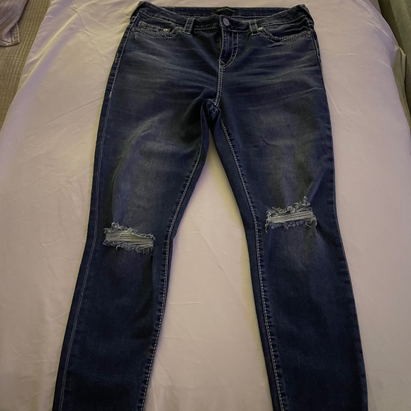 👖 True Religion Distressed Skinny/Slim Jeans size 33 👖 - Picture 3 of 11